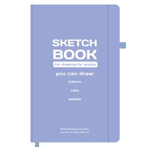 Скетчбук, слоновая кость 140 г/м2, 130х210 мм, 80 л., софт-тач, резинка, BRAUBERG ART CLASSIC, "For artists", 117774 - фото 8864096