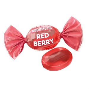Карамель леденцовая RED BERRY с ягодным вкусом, 1 кг, РВК757 - фото 8916539