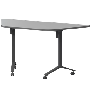 Стол мобильный складной трапециевидный Моби МБ22-127.58Т Серый/Антрацит - фото 8970149