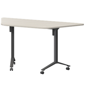 Стол мобильный складной трапециевидный Моби МБ22-127.58Т Ясень шимо/Антрацит - фото 8970153