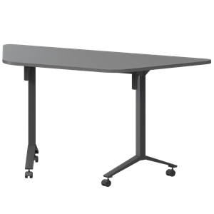Стол мобильный складной трапециевидный Моби МБ25-127.58Т Графит/Антрацит - фото 8970159