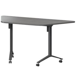 Стол мобильный складной трапециевидный Моби МБ25-127.58Т Лиственница/Антрацит - фото 8970166
