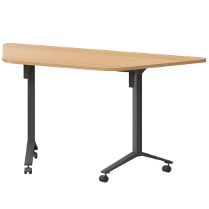 Стол мобильный складной трапециевидный Моби МБ22-127.58Т Ольха/Антрацит - фото 8970180