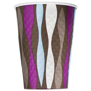 Стакан одноразовый бумажный 300/430 мл, диаметр 90 мм, конгрев/печать, "Волна", КОМПЛЕКТ 50 шт., WELDAY (ВЭЛДЭЙ), 702699 - фото 8994396