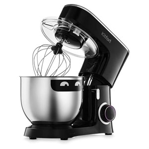 Миксер планетарный KITFORT КТ-3080, 1400 Вт, 6 скоростей, 3 насадки, чаша 7 л, черный - фото 9027342