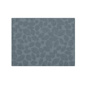 Коврик для сушки посуды из микрофибры, 38х50 см, жаккард, "ЛИСТОПАД", СЕРЫЙ, 320 г/м2, BOOMHOUSE (БУМХАУС), 701150 - фото 9089695