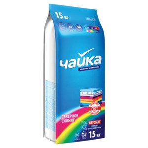 Стиральный порошок автомат для цветного белья 15кг ЧАЙКА "Северное сияние", СОНЦА Бел, 86515 - фото 9089740
