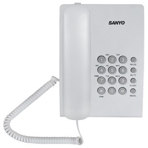 Телефон проводной SANYO RA-S204W, тональный / импульсный режим, повтор, белый - фото 9167277