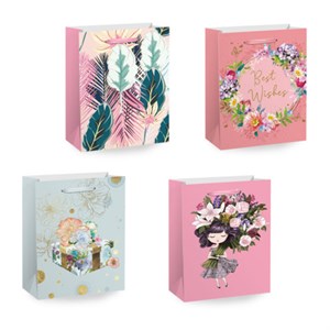 Пакет подарочный (1 штука) 18х10х23 см (M), "Kraft For Woman", ассорти, глиттер, фольга, ЗОЛОТАЯ СКАЗКА, 700805 - фото 9176591