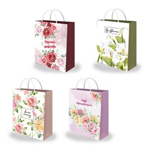 Пакет подарочный (1 штука) 26х13х32 см (L), "Woman Collection", ассорти, фольга, ЗОЛОТАЯ СКАЗКА, 700814 - фото 9176603