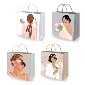 Пакет подарочный (1 штука) 30х10х30 см, "Lady", ассорти, ламинированный, ЗОЛОТАЯ СКАЗКА, 700832 - фото 9176622