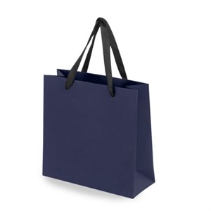 Пакет подарочный КОМПЛЕКТ 3 штуки, 20х8х20 см, "Business Kraft", синий, крафт, ЗОЛОТАЯ СКАЗКА, 700864 - фото 9176634