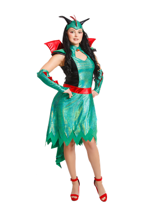 Костюм взрослый Драконша - фото 9176734