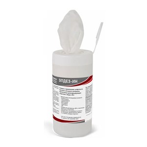 Дезинфицирующие салфетки влажные 60 шт., ЭЛДЕЗ-ИН, для обработки поверхностей, САЛ-В-37 - фото 9231895