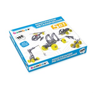 Конструктор металлический "Техника 5 в 1" с подвижными деталями, 108 элементов, BAMBOX, 667030 - фото 9273739