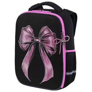 Ранец BRAUBERG LIGHT, 1 отделение, с брелком, "Chic bow", 36х26х13 см, 274386 - фото 9295672