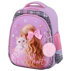 Ранец BRAUBERG STABLE, 2 отделения, с брелком, "Trendy girl", нашивка, 36х28х16 см, 274388 - фото 9295675