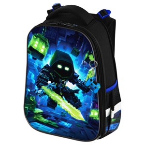 Ранец BRAUBERG PREMIUM, 2 отделения, с брелком, "Light blade", 3D-панель, 38х29х16 см, 274395 - фото 9295684