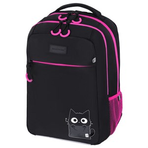 Рюкзак BRAUBERG MAIN, 2 отделения, 3 кармана, "Carton kitten", 38х26х17 см, 274398 - фото 9295688