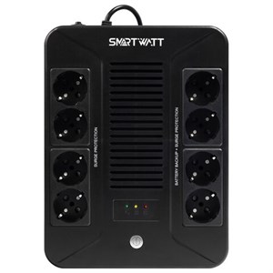 Источник бесперебойного питания SMARTWATT UPS SAFE PRO 850, 850 ВА (510 Вт), 8 розеток, 3703020270005 - фото 9295892