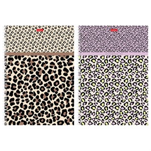 Тетрадь А4 80л. HATBER гребень, клетка, тиснение, LEO-принт (микс в спайке), 092755, 80Т4тВ1гр - фото 9457236