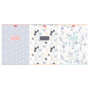 Тетрадь А4 80л. HATBER скоба, клетка, Soft-touch ламинация, Музыка цветов (микс в спа, 80Т4лВ1 - фото 9457237