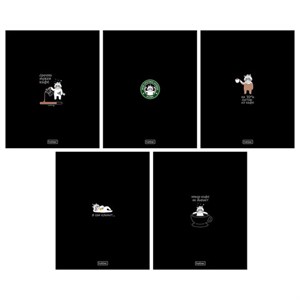 Тетрадь А5 48л. HATBER скоба, клетка, глянцевая ламинация, Coffee Story (микс в спайк, 48Т5лВ1 - фото 9457250