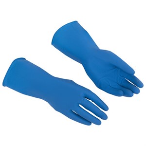 Перчатки VILEDA многоцелевые латексные МНОГОРАЗОВЫЕ х/б напыление, ПРОЧНЫЕ, р-р S, си, 174350 - фото 9457492