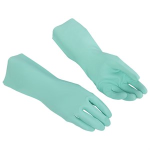 Перчатки VILEDA нитриловые МНОГОРАЗОВЫЕ универсальные, антиаллерген, XL (оч.большой) зеленый, 174385 - фото 9457515