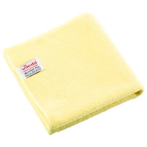 Салфетки VILEDA "МикроТафф Плюс" КОМПЛЕКТ 5шт, микрофибра, желтый, 38*38см, 174205 - фото 9463259