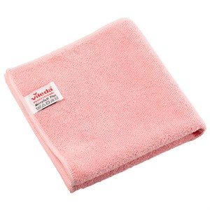 Салфетки VILEDA "МикроТафф Плюс" КОМПЛЕКТ 5шт, микрофибра, красный, 38*38см, 174201 - фото 9463261