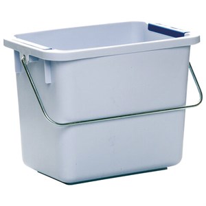 Ведро 6л, VILEDA "Цветовое кодирование" 28х17,5х21,5см, для тележек, 120943 - фото 9463293