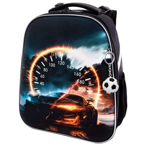 Ранец BRAUBERG UP, 2 отделения, с брелоком, "Speedometer", 36х28х15 см, 274666 - фото 9471708