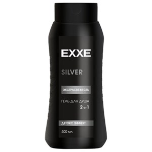 Гель для душа мужской 400 мл EXXE MEN SILVER 2 в 1 "Экстрасвежесть", С0007830 - фото 9567712