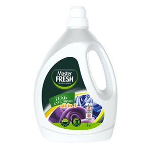 Гель для стирки для всех типов тканей 3 л MASTER FRESH "ALL IN 1", универсальный, С0007896 - фото 9567737