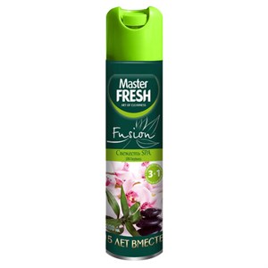 Освежитель воздуха аэрозольный 300 мл MASTER FRESH FUSION 3 в 1 "Свежесть SPA", С0006389 - фото 9567754