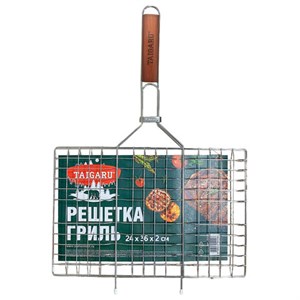 Решетка-гриль универсальная, 51х(24х36х2 см), СРЕДНЯЯ, хромированная, TAIGARU (ТАЙГАРУ), 702550 - фото 9605119
