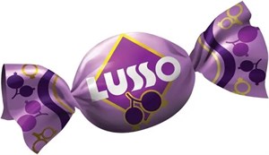 Конфеты желейные "Lusso" со вкусом чёрной смородины (упаковка 0,5 кг) - фото 9639035