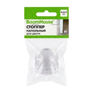 Стоппер напольный прозрачный, ограничитель для двери 1 шт., BOOMHOUSE (БУМХАУС), 701843 - фото 9639156