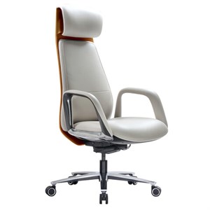 Кресло HAWASAN PREMIUM "EX-820", синхромеханизм, слайдер, экокожа, белое/коричневое, 533237 - фото 9689216
