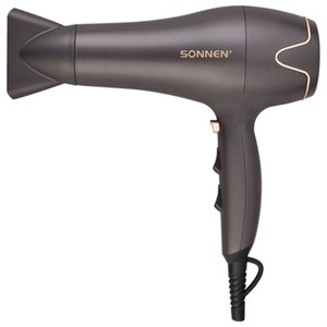Фен для волос SONNEN HD-2281, 2200 Вт, турмалиновая ионизация, 3 температуры, холодный обдув, 454696 - фото 9695654