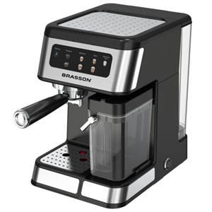 Кофеварка рожковая со встроенным капучинатором BRASSON (БРАССОН) CM-1830, 4 напитка, дисплей, 1,6 л, 1250 Вт, 20 бар, 457885 - фото 9942235