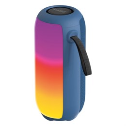 Колонка портативная KAIGO (КАЙГО) BTW185, 20 Вт, Bluetooth, USB, Micro SD, AUX, RGB, TWS, FM, синяя, 514221