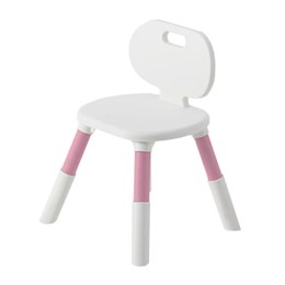 Стул детский BRABIX KIDS CC-001, 2-8 лет, пластик розовый + белый, 533294