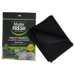 Тряпка для мытья пола из микрофибры, 50х60 см, черная, Master FRESH, ШКXXXX