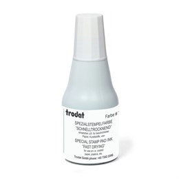 Краска штемпельная TRODAT 7021, белая 25 мл, на СПИРТОВОЙ основе, 73481/219059