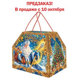 Подарок новогодний "НОВОГОДНИЙ КЛАД", НАБОР конфет 1000 г, картонная коробка, МОСУПАК, 324090/МГ26038