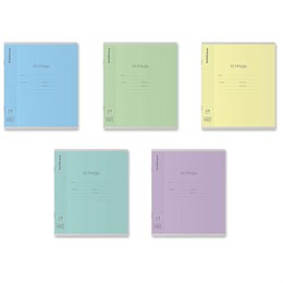 Тетрадь обложка пластик, 24 л., клетка, ERICH KRAUSE "КЛАССИКА CoverPrо fizzy" (микс в спайке), 56374