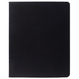 Тетрадь А5, 96 л., HATBER, скоба, клетка, обложка картон, черная, 095492, 96Т5В1