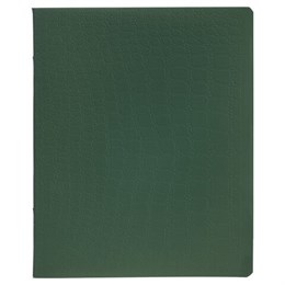 Тетрадь А5, 48 л., HATBER, скоба, клетка, soft-touch ламинация, тиснение КРОКО, "СОЛО_Пихтовый", 096329, 48Т5лтВ1